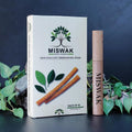 Miswak Sticks - Pack of 10 Natural Toothbrush Sticks with Wooden Holder