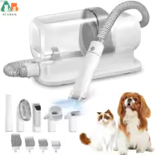 Pet Grooming Vacuum & Dog Grooming Kit with 2.3L Capacity
