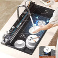 Stainless Steel Waterfall Kitchen Sink Digital Display
